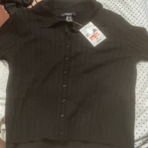 Black king sleeve button up